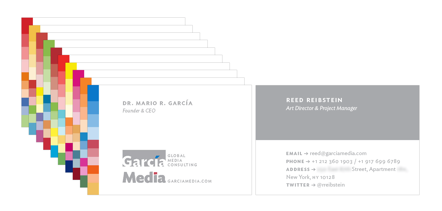 García Media business cards